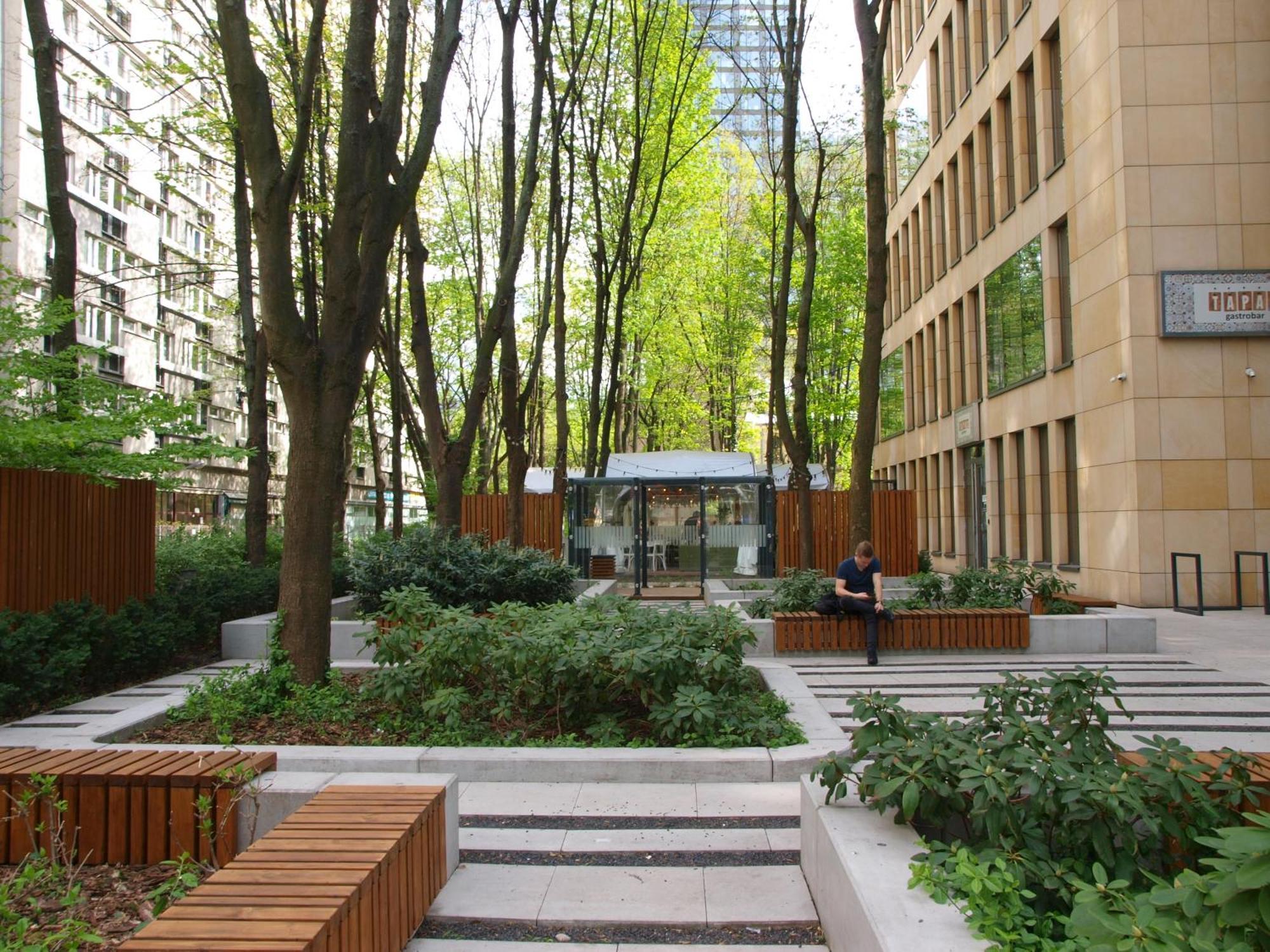 Apartament Rondo Onz Varsóvia Exterior foto
